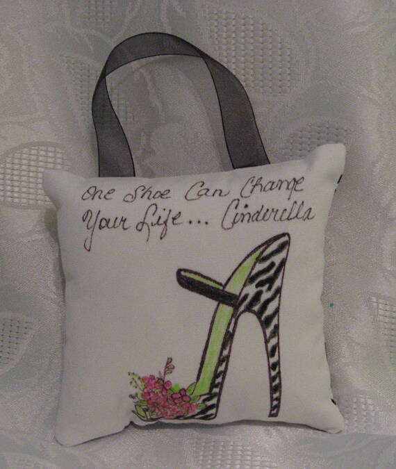 Items similar to Zebra Shoe Pillow, decorative small pillow or custom
