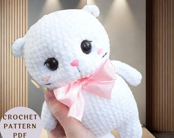 No-Sew Crochet Cat Amigurumi Pattern: Easy Kitten (PDF Pattern)
