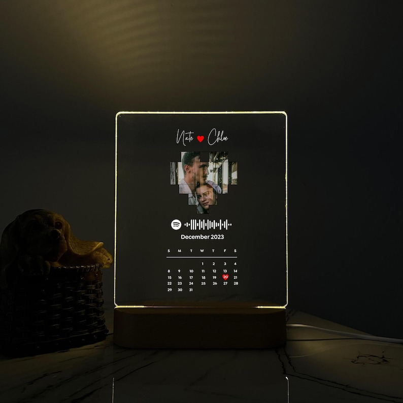 Gift Back View Couple Custom Moon Phases The Day We Met For Her