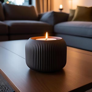 Teelichthalter im minimalistischen Design | 3D-Druck