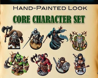 89 fichas de personajes de fantasía