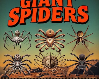 ¡15 arañas gigantes!