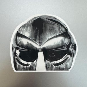 MF DOOM Madvillainy Peeker Sticker | Hip-Hop Peeker Decal | Vinyl Sticker for Laptop, Water Bottle, Notebook