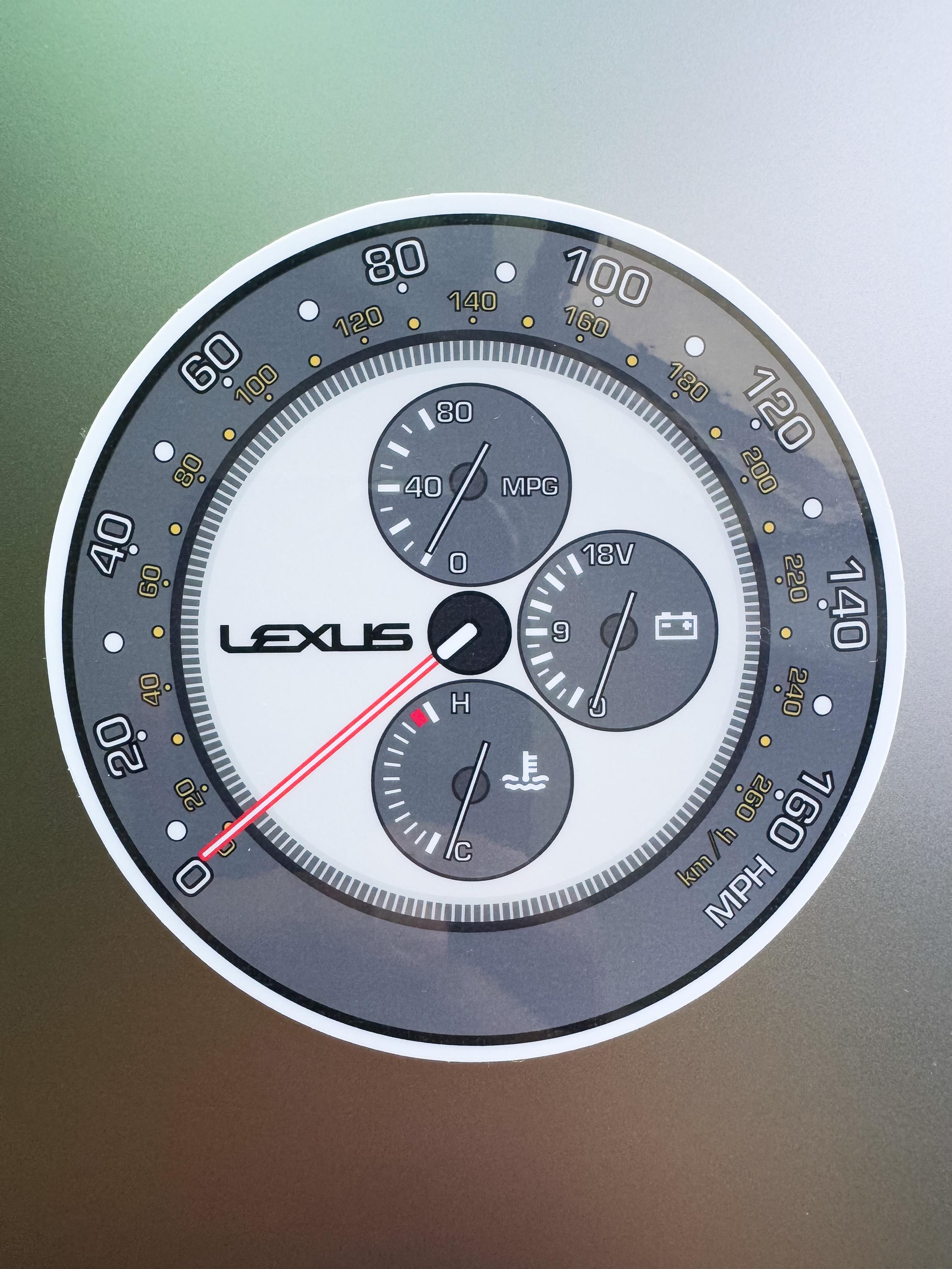 Lexus Dash Analog Clock Cover - Etsy