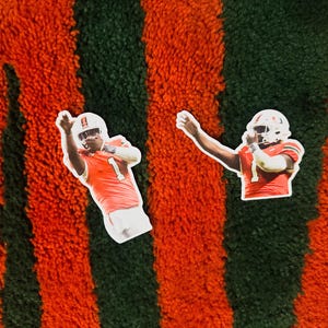 Miami Hurricanes Cam Ward Celebration Sticker - Etsy