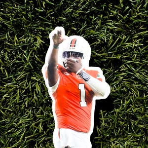 Miami Hurricanes Cam Ward Celebration Sticker - Etsy