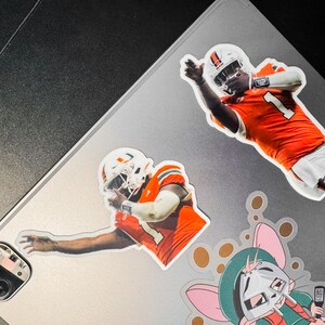 Miami Hurricanes Cam Ward Celebration Sticker - Etsy