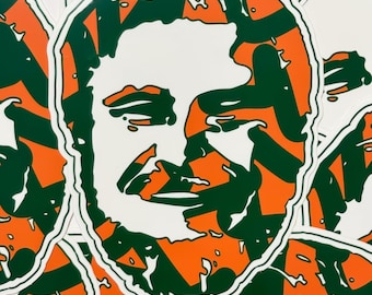 Miami Hurricanes x Big Daddy Sticker - Perfect Addition to Your College Gear