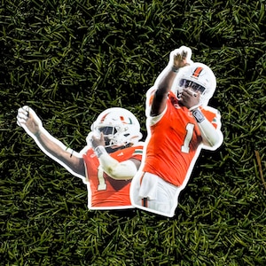 Miami Hurricanes Cam Ward Celebration Sticker - Etsy