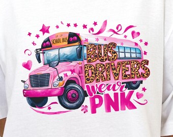 Breast Cancer Bus Driver PNG Cancer Sublimation Design Download Cancer Awareness Png Bus Driver PNG School Bus Cancer PNG Bus Driver Design