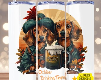 Funny Oktober Beer Dog PNG October Beer Festival PNG Digital Download German Beer Festival Drinking Team PNG German Dachshund Sublimation