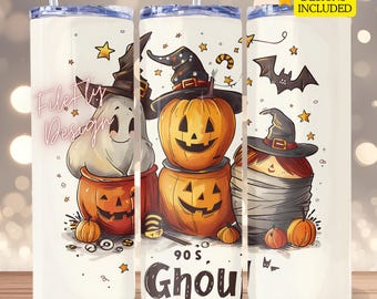90s Ghoul Halloween PNG, 90s Retro Halloween Shirt Design, Spooky Season PNG, Cute Halloween Design, Halloween Bucket Digital Download