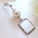 Wedding bouquet photo charm. Memorial picture frame charm. Remember your loved ones and keep them close.