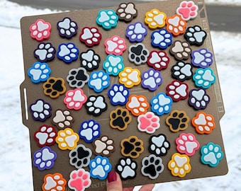 Imán para nevera con forma de huella de pata, de gato y perro, potente e invisible, ideal para notas, fotos y regalos.