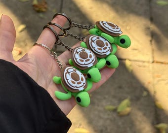 Turtle Keychain –  Mini Turtle Charm for Bag or keys