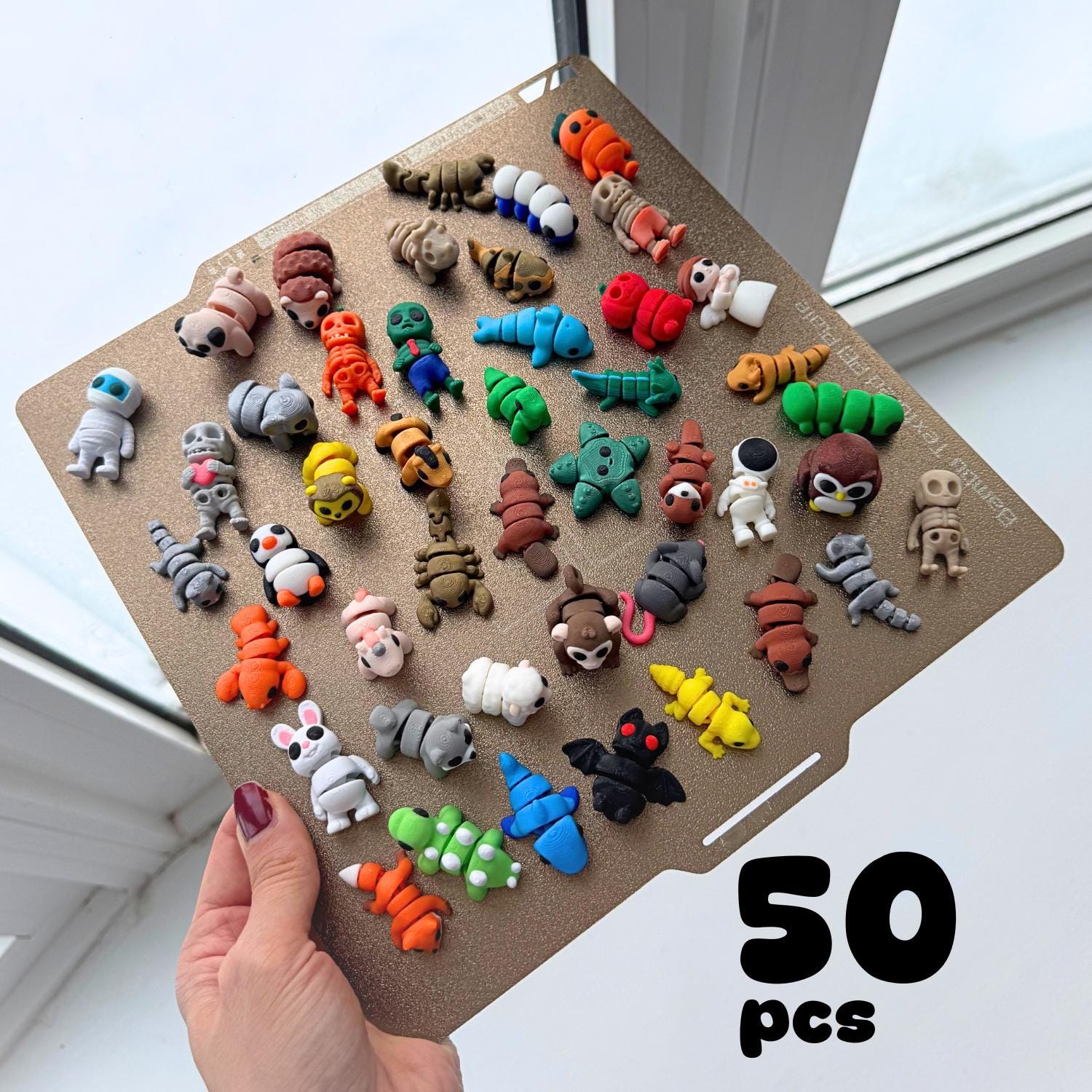 50 PCS Mini Fidget Toy Pack – Mixed Animal Figures, Party Favors - Etsy