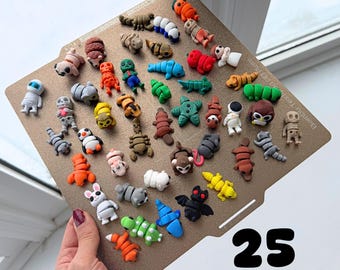 25 PCS Mini Fidget Toy Pack – Mixed Animal Figures, Party Favors