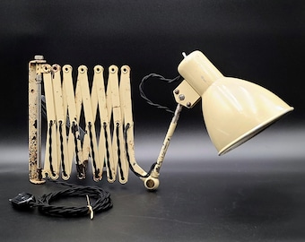 Vintage Bauhaus accordion-style scissor lamp - Swiss BAG Turgi 1930/40