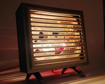 Upcycled Thermor wall/table lamp - old heater - industrial style