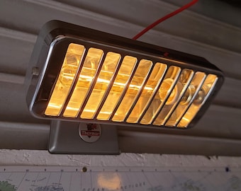 Upcycled Thermor wall/table lamp - old heater - industrial style