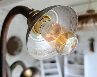 Upcycled Art Nouveau-Inspired Lamp – 'Three Bells and a Snail' – Unique Sculpture Light from Atelier Broussal