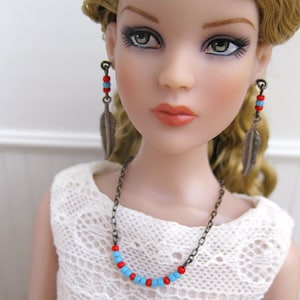 Whimsical Earrings and Necklace for 16" dolls