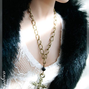 Long Chain Necklace with Cross Charm for 16&quot; dolls