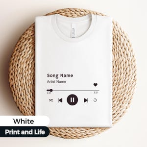 Custom Song Name Shirt Gift For Birthday, Custom Artist Name Shirt, Custom Song Name T-Shirt, Favorite Song Tee, Custom Favorite Artist