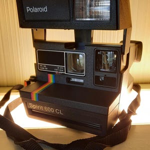 Polaroid 600 Spirit CL Rainbow Stripe Camera, Like New Polaroid