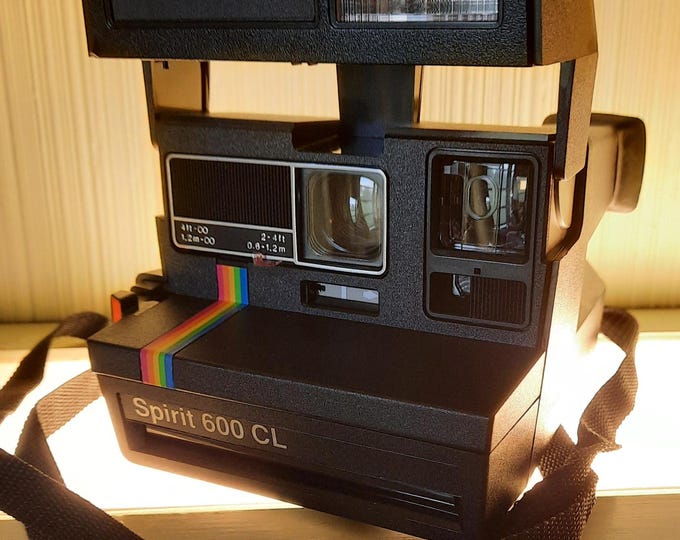 Polaroid 600 Spirit CL Rainbow Stripe Camera, Like New Polaroid Camera ...