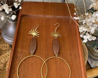 Brass  earrings