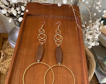 Brass  earrings