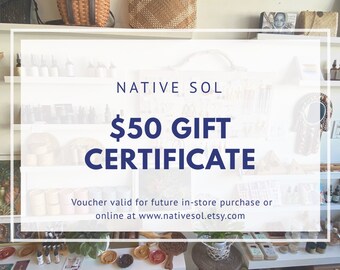 Gift certificate