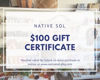 Gift certificate