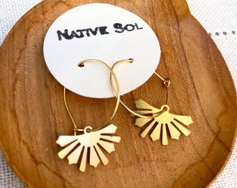 Brass earrings