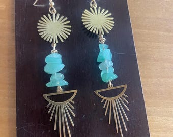 Brass earrings