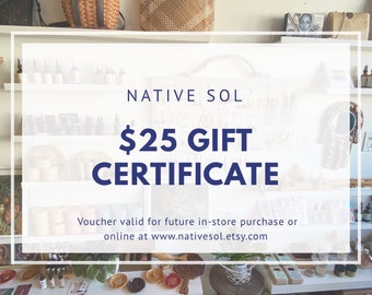 Gift certificate