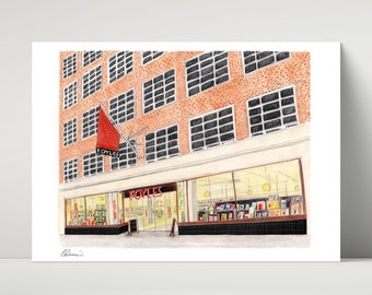 Foyles Bookshop, London - archival print