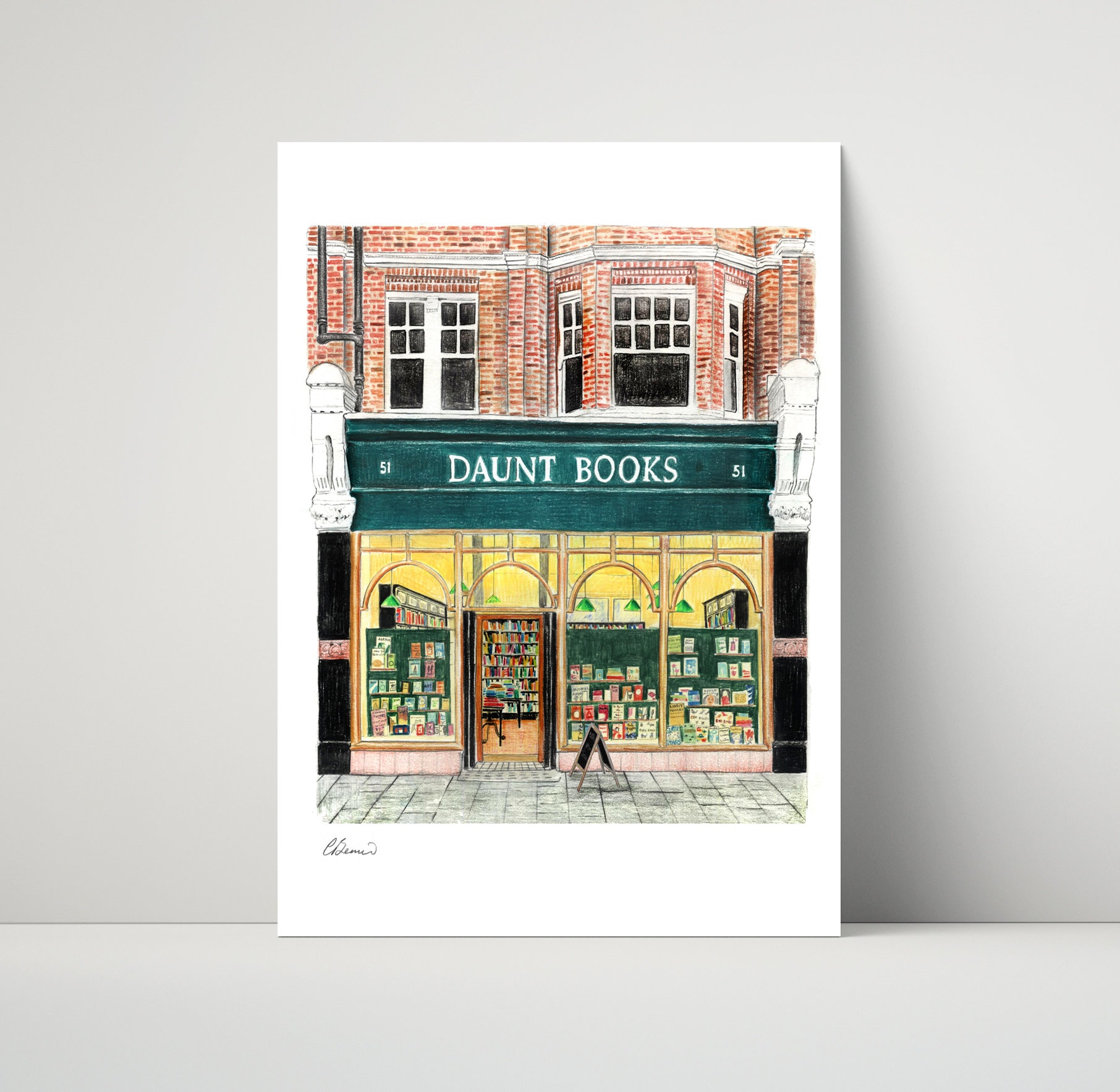 Daunt　Front　Books　Shop　Etsy　Archival　Print