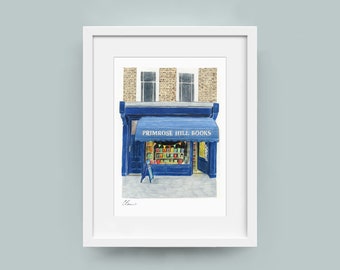 Primrose Hill Books shop front - archival print