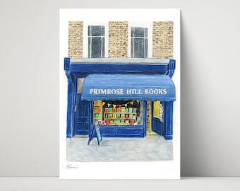 Primrose Hill Books shop front - archival print