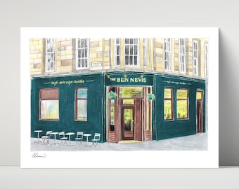 Ben Nevis Bar, Glasgow - archival print