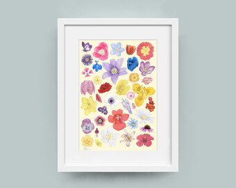 Yellow Summer Floral - archival print