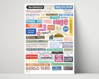 Signs of Edinburgh - archival print