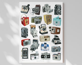 Camera Drawings Limited Edition Giclée Print - 52 x 70 cm