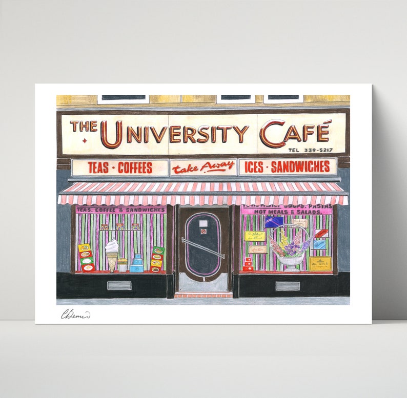 University Cafe, Glasgow archival print image 1