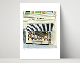 Lutyens & Rubinstein bookshop - archival print