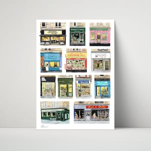Glasgow Dennistoun Shop Fronts - archival print