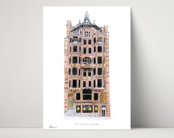The Hatrack Building, Glasgow - archival print of illustration