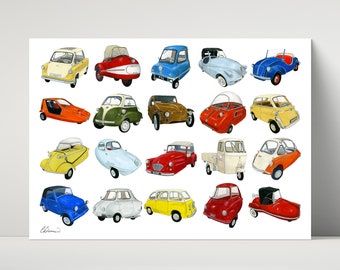 Microcars - archival print